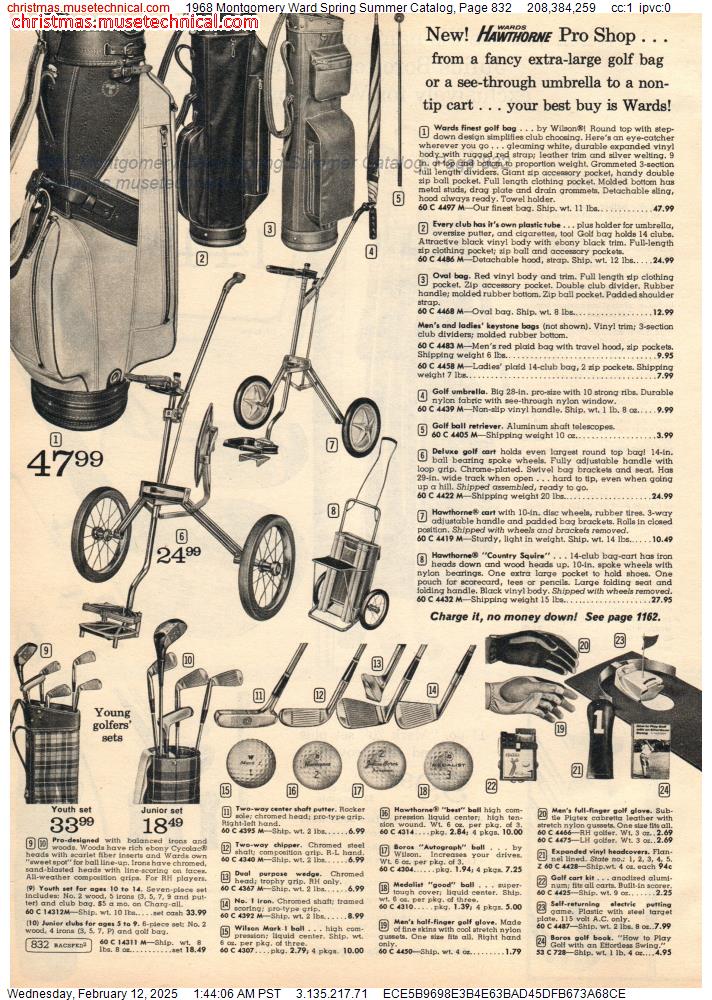 1968 Montgomery Ward Spring Summer Catalog, Page 832