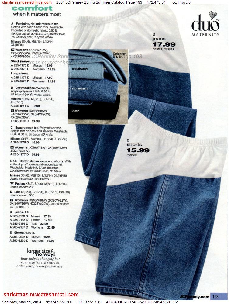 2001 JCPenney Spring Summer Catalog, Page 193