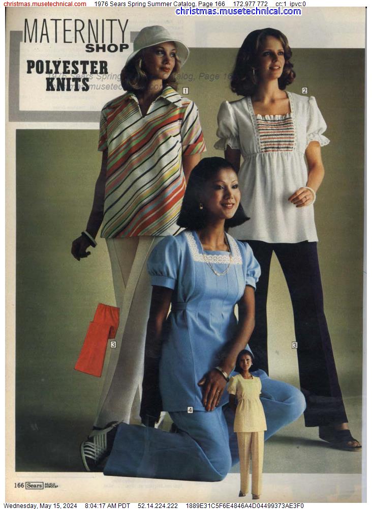 1976 Sears Spring Summer Catalog, Page 166