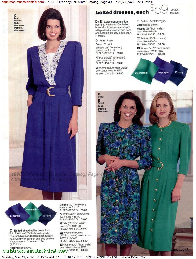 1996 JCPenney Fall Winter Catalog, Page 43