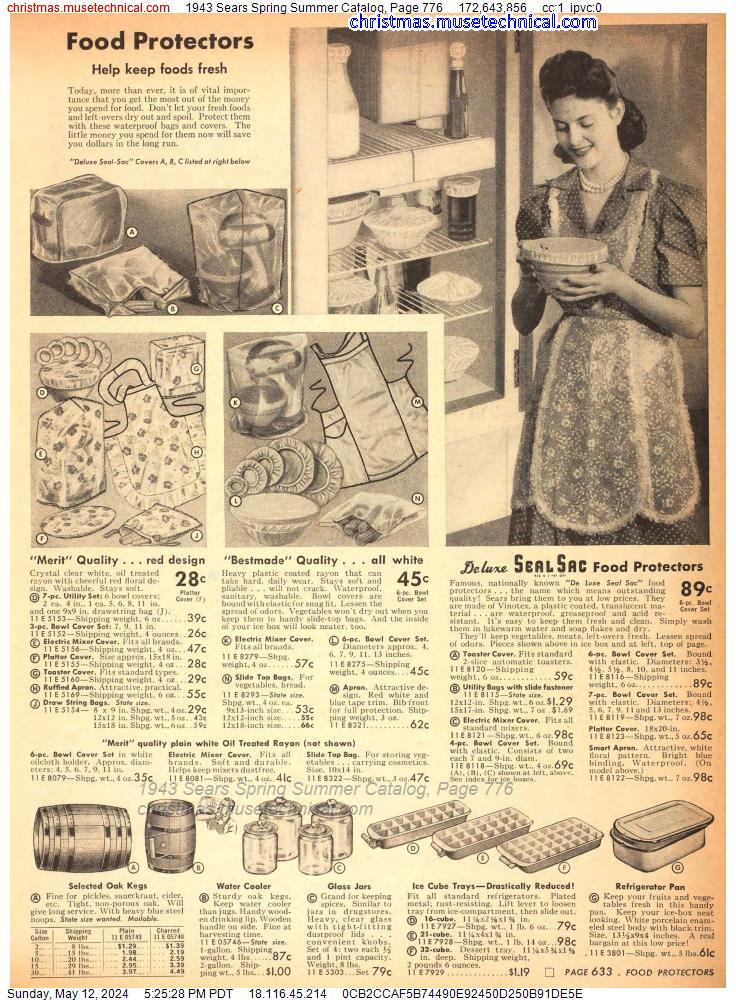 1943 Sears Spring Summer Catalog, Page 776