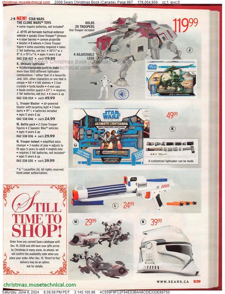2008 Sears Christmas Book (Canada), Page 867