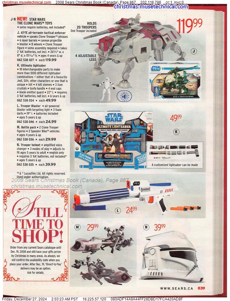 2008 Sears Christmas Book (Canada), Page 867