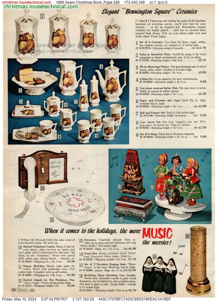 1966 Sears Christmas Book, Page 288
