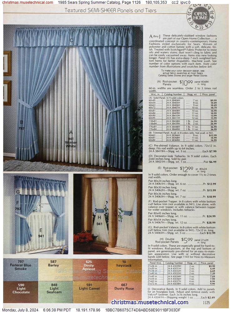 1985 Sears Spring Summer Catalog, Page 1126