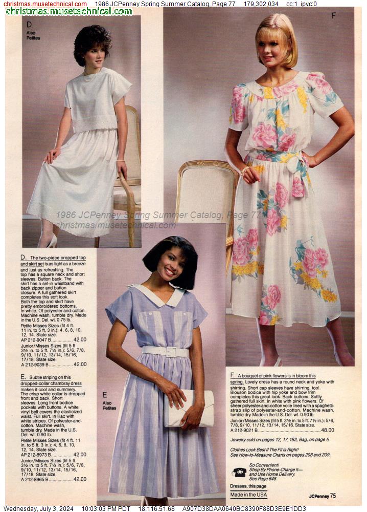 1986 JCPenney Spring Summer Catalog, Page 77