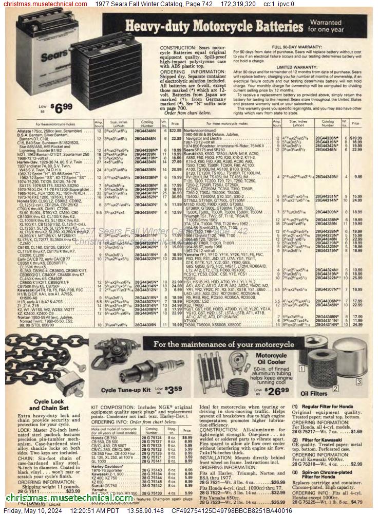 1977 Sears Fall Winter Catalog, Page 742