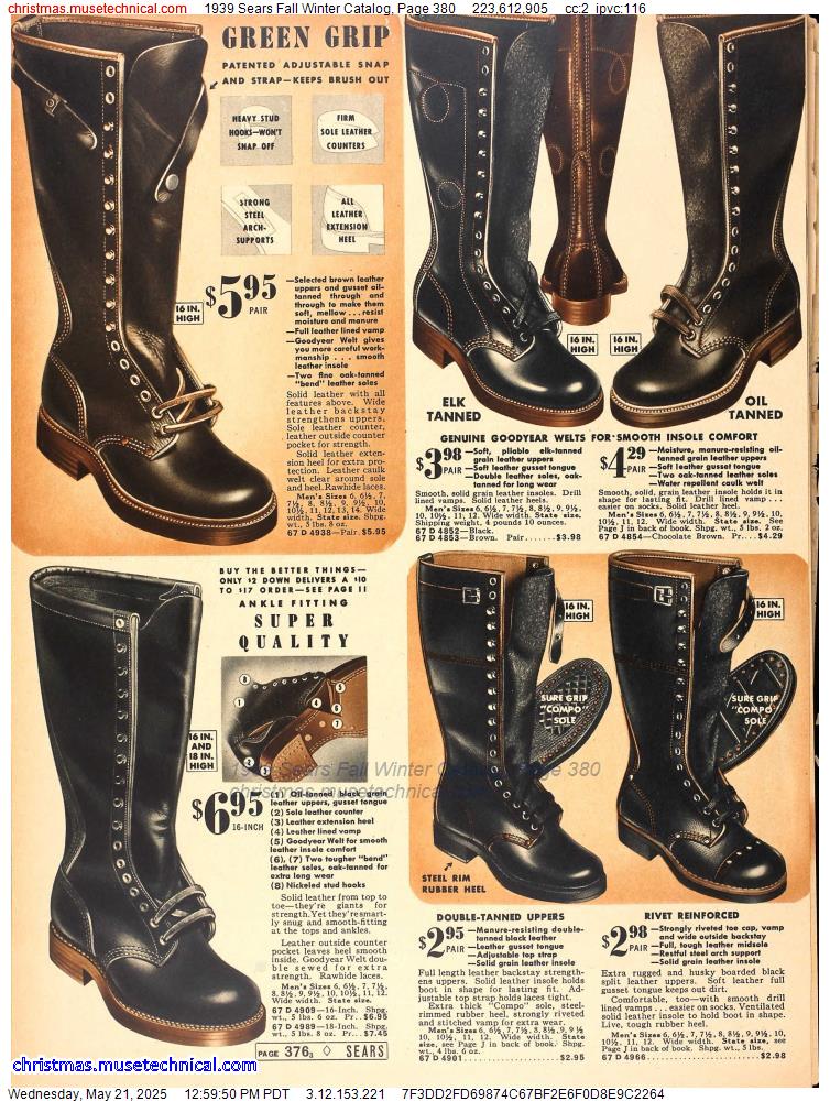 1939 Sears Fall Winter Catalog, Page 380