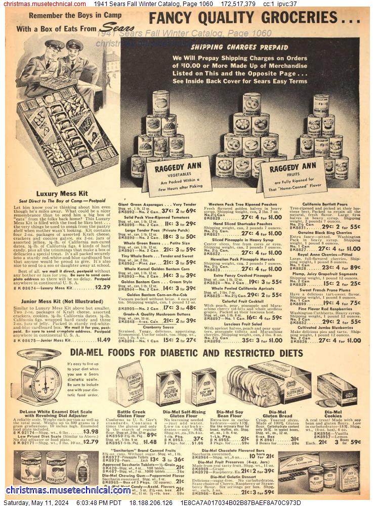 1941 Sears Fall Winter Catalog, Page 1060