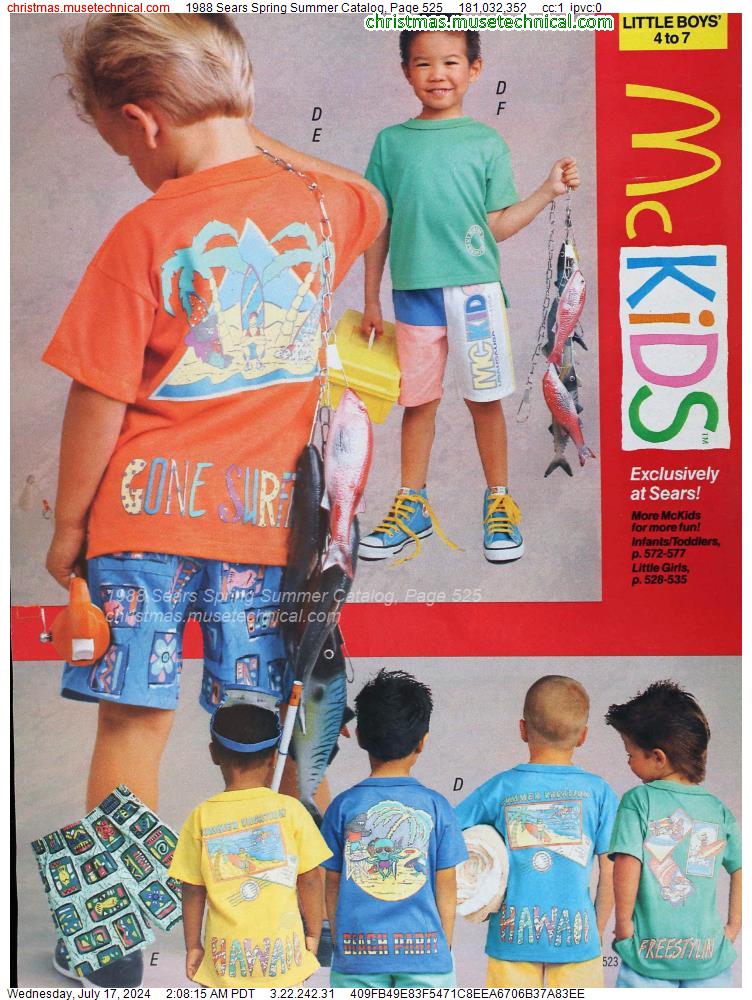 1988 Sears Spring Summer Catalog, Page 525
