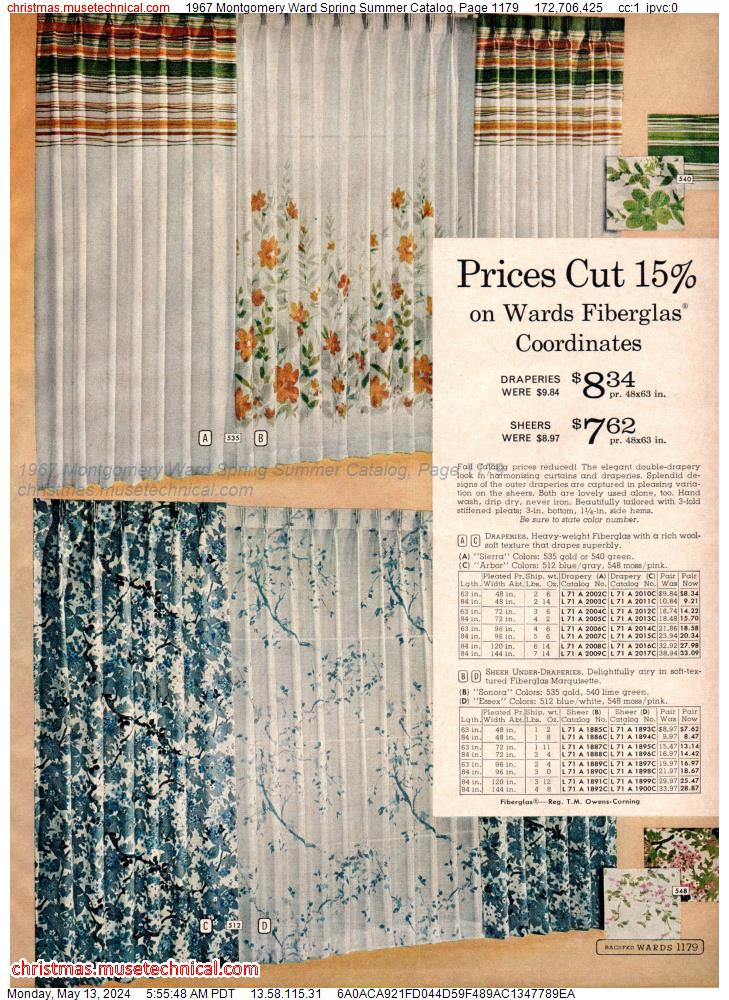 1967 Montgomery Ward Spring Summer Catalog, Page 1179