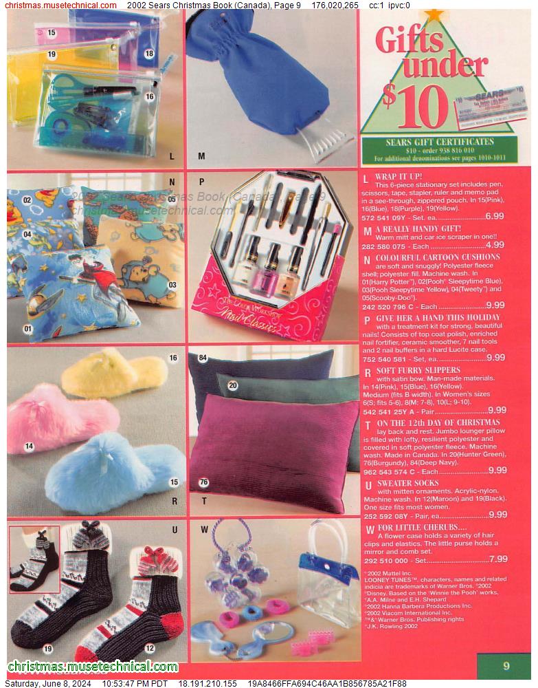2002 Sears Christmas Book (Canada), Page 9