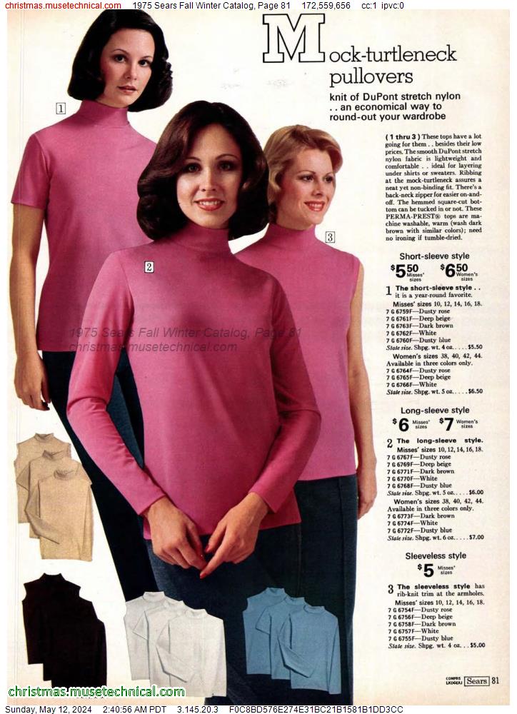 1975 Sears Fall Winter Catalog, Page 81