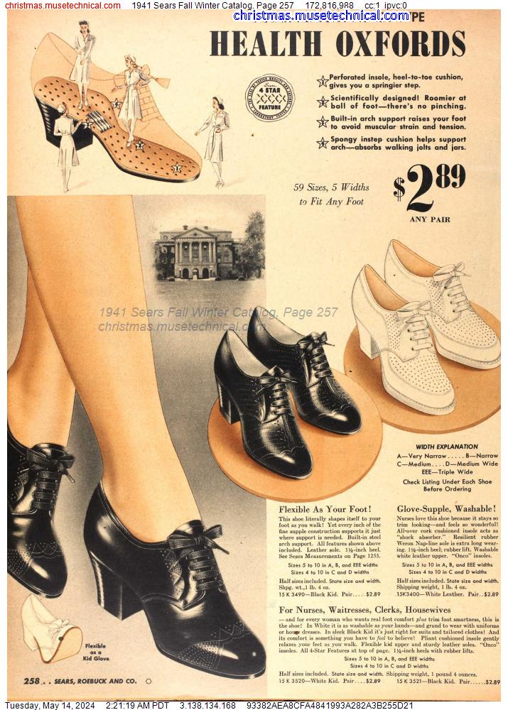 1941 Sears Fall Winter Catalog, Page 257