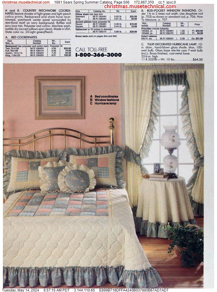 1991 Sears Spring Summer Catalog, Page 506