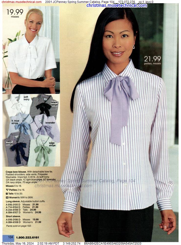 2001 JCPenney Spring Summer Catalog, Page 104