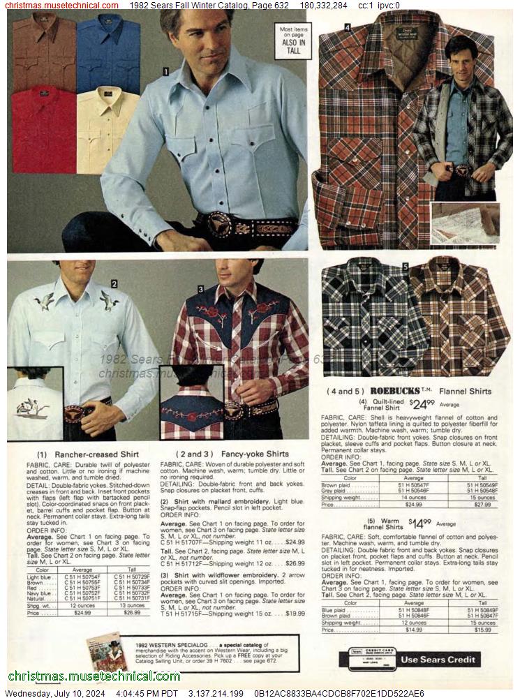 1982 Sears Fall Winter Catalog, Page 632