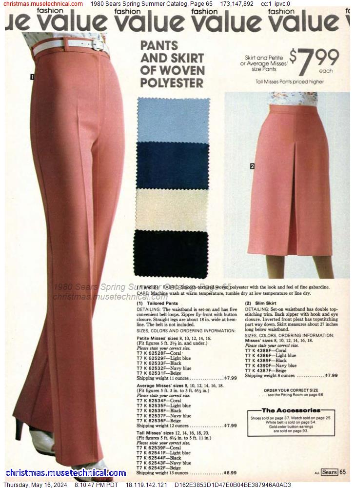 1980 Sears Spring Summer Catalog, Page 65