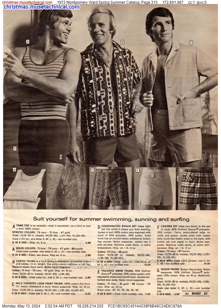 1972 Montgomery Ward Spring Summer Catalog, Page 313