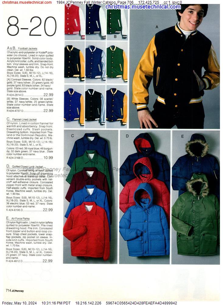 1984 JCPenney Fall Winter Catalog, Page 706