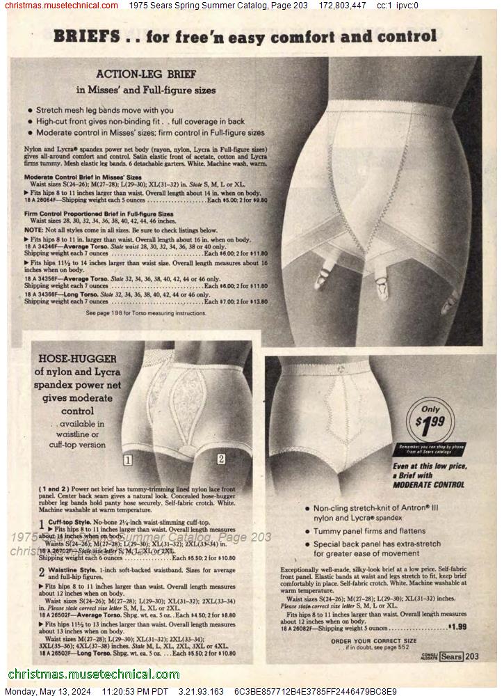 1975 Sears Spring Summer Catalog, Page 203
