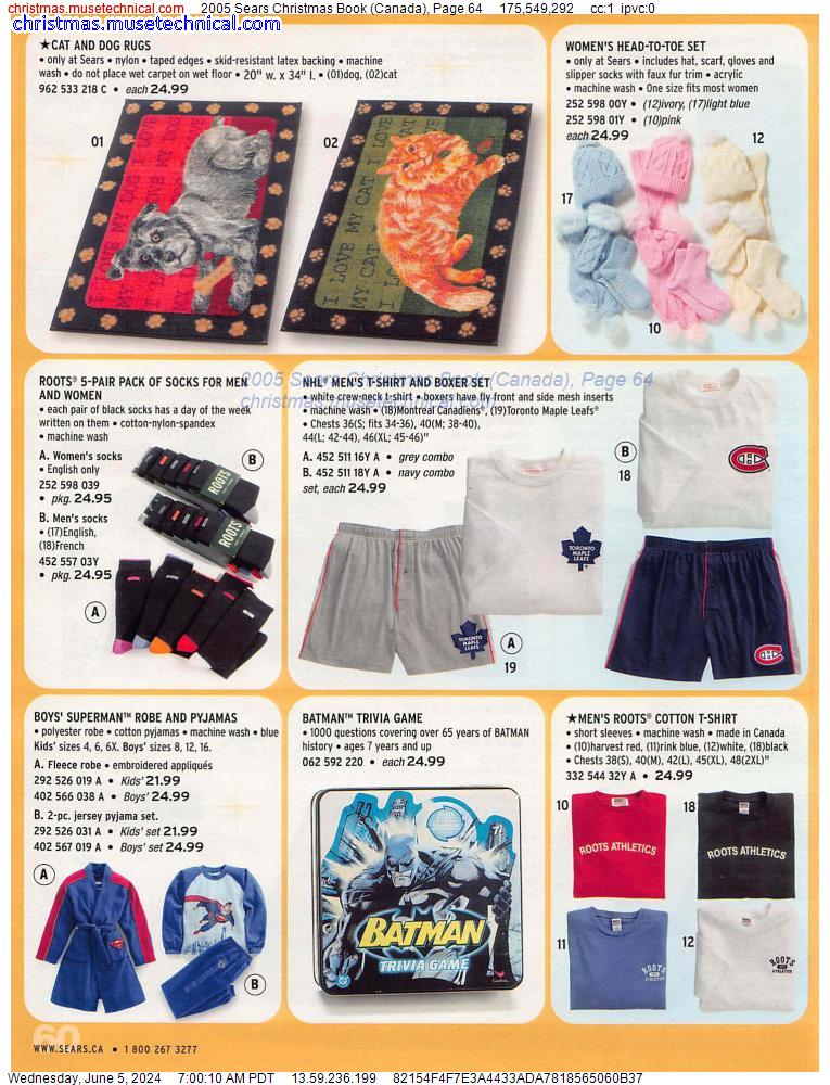 2005 Sears Christmas Book (Canada), Page 64