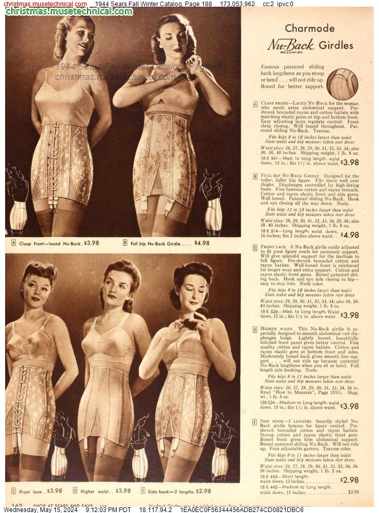 1944 Sears Fall Winter Catalog, Page 188