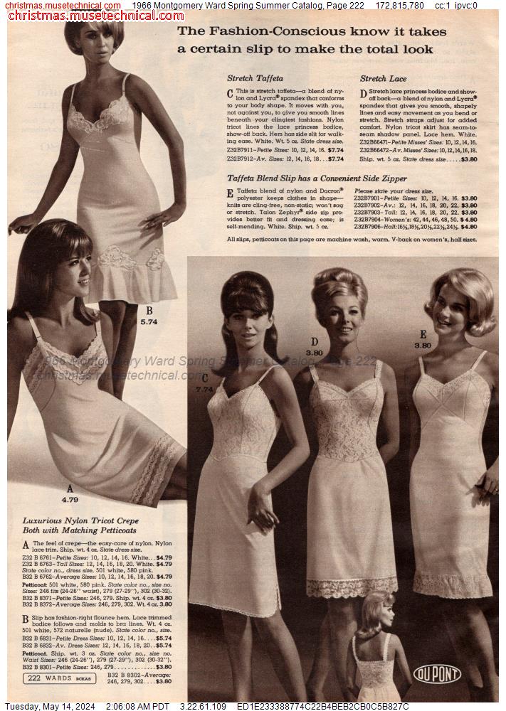 1966 Montgomery Ward Spring Summer Catalog, Page 222