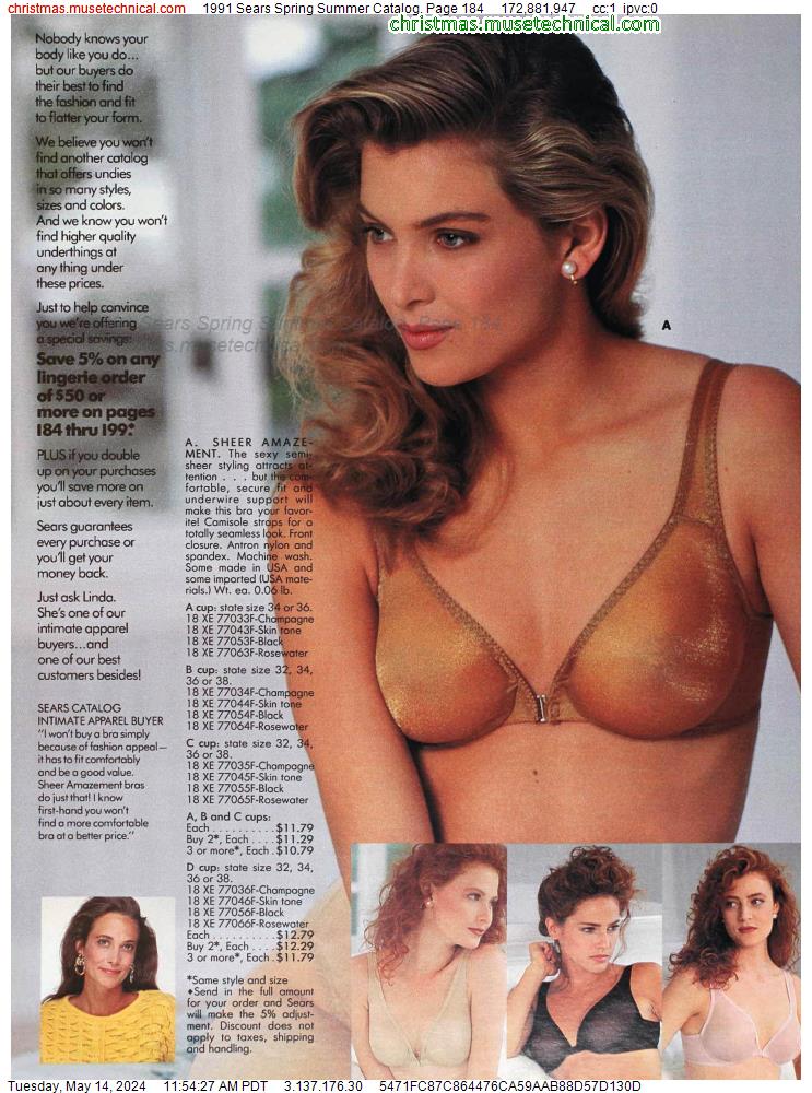 1991 Sears Spring Summer Catalog, Page 184