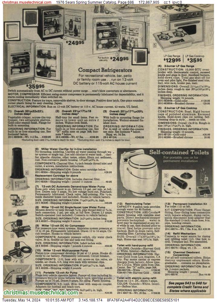 1976 Sears Spring Summer Catalog, Page 686