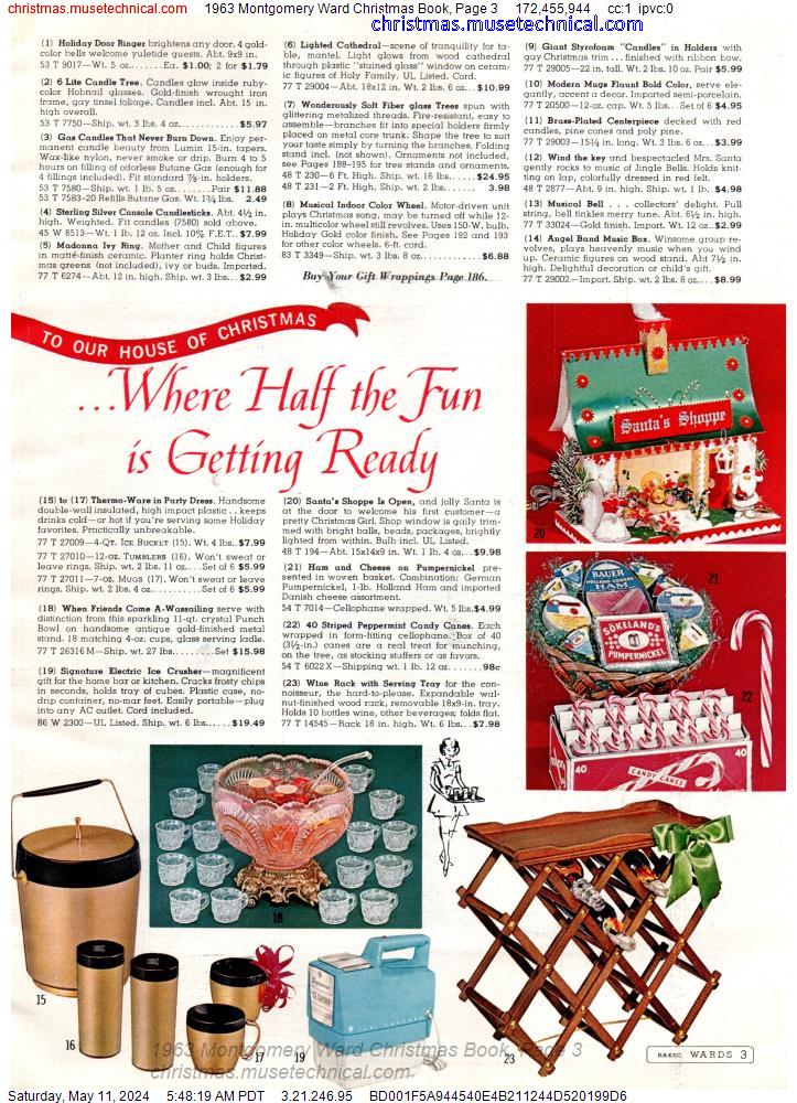 1963 Montgomery Ward Christmas Book, Page 3
