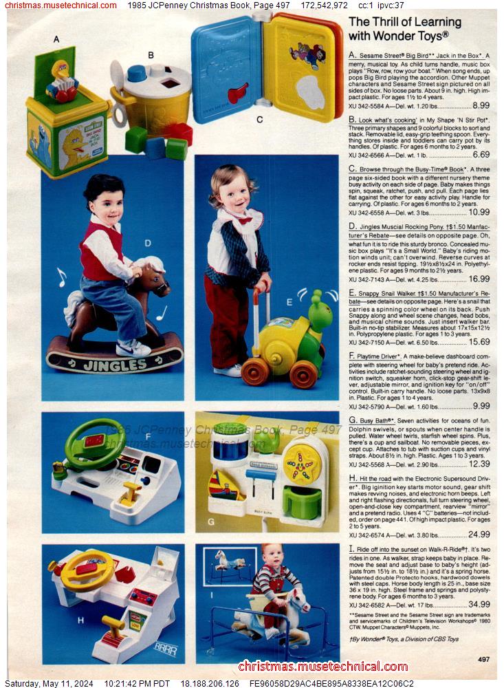 1985 JCPenney Christmas Book, Page 497