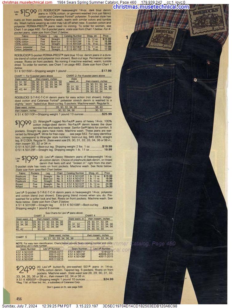 1984 Sears Spring Summer Catalog, Page 460