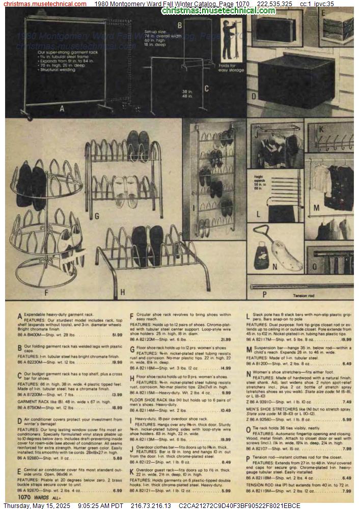 1980 Montgomery Ward Fall Winter Catalog, Page 1070