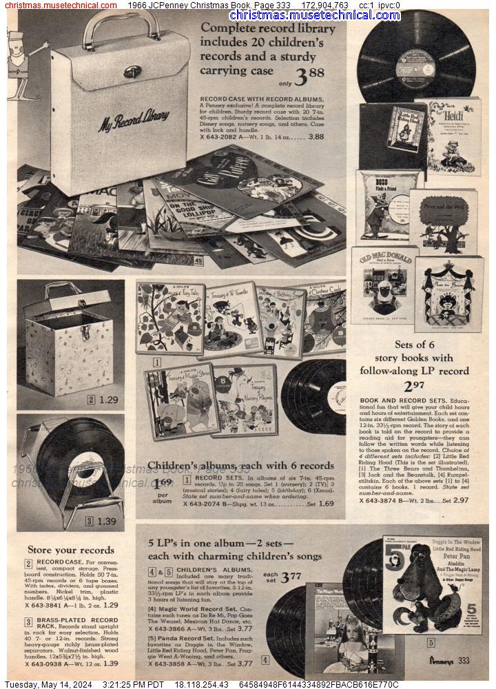 1966 JCPenney Christmas Book, Page 333