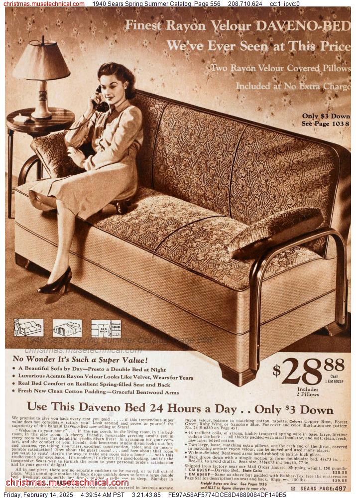 1940 Sears Spring Summer Catalog, Page 556