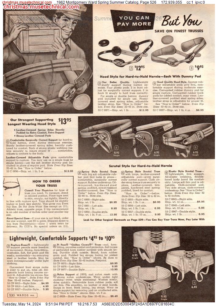 1962 Montgomery Ward Spring Summer Catalog, Page 526