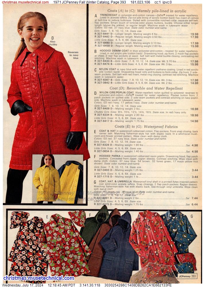 1971 JCPenney Fall Winter Catalog, Page 393