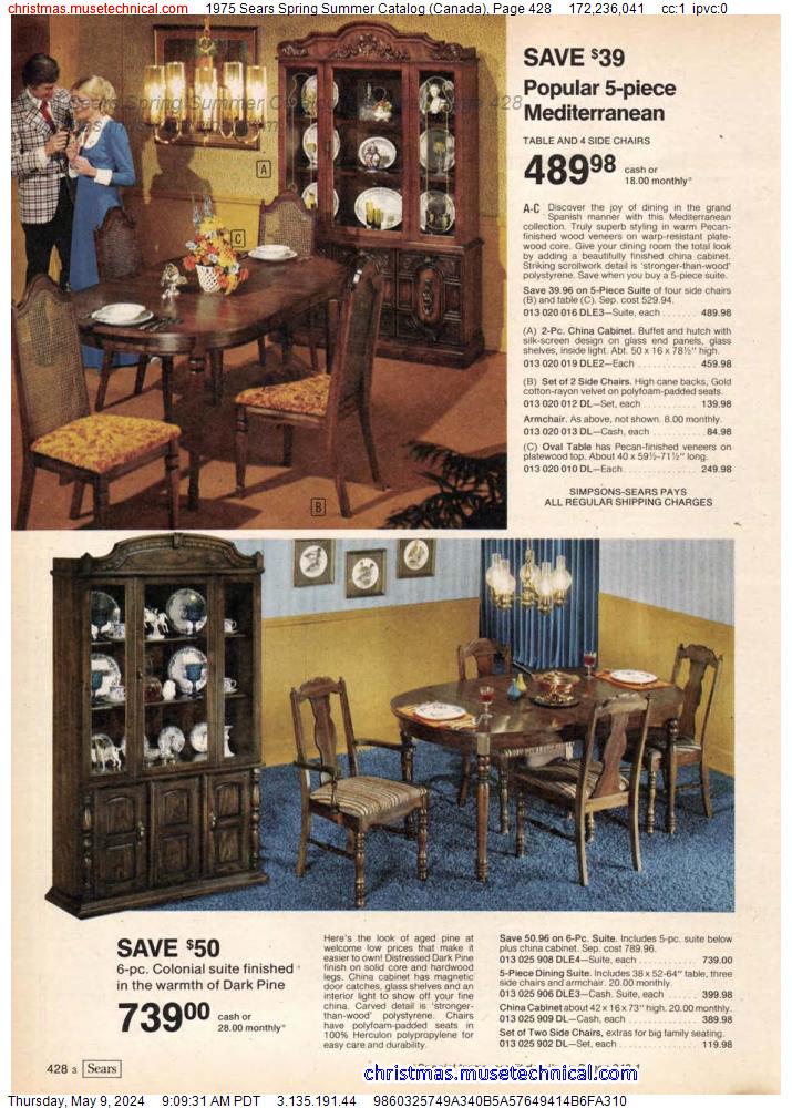 1975 Sears Spring Summer Catalog (Canada), Page 428