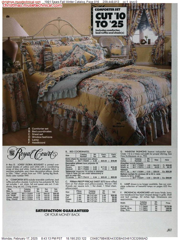 1991 Sears Fall Winter Catalog, Page 816