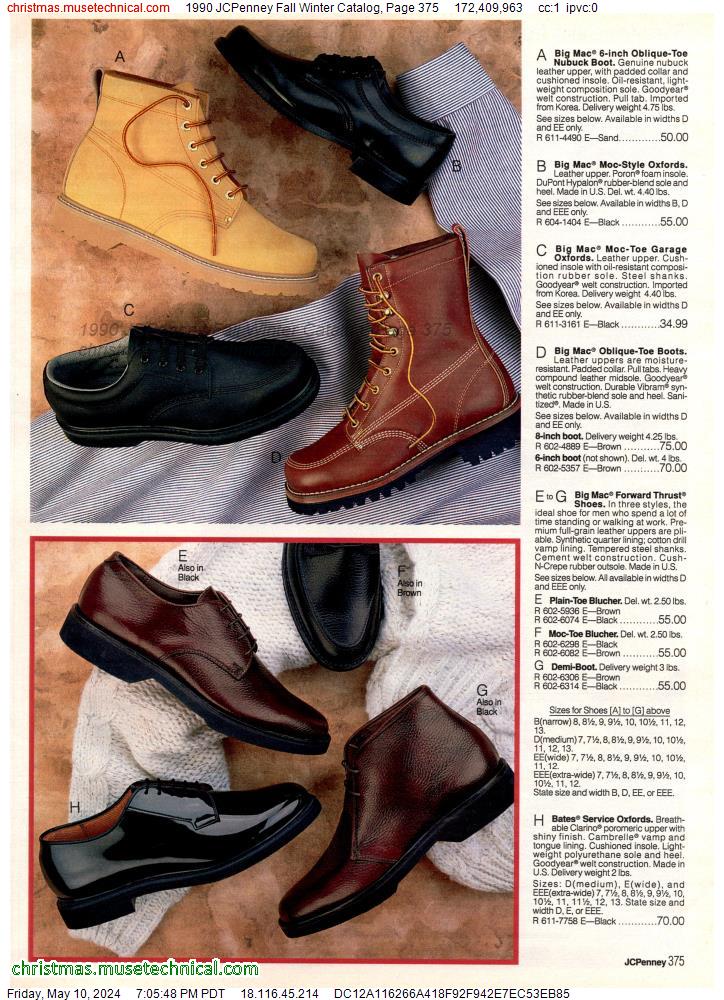 1990 JCPenney Fall Winter Catalog, Page 375