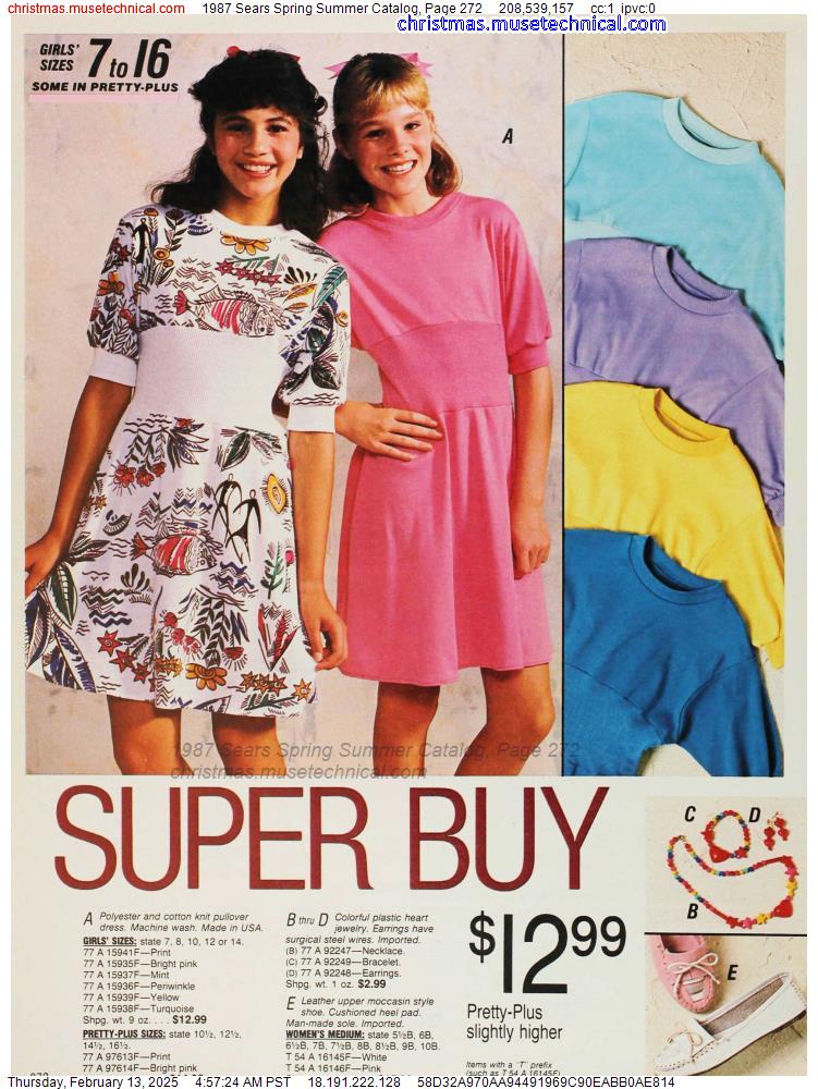 1987 Sears Spring Summer Catalog, Page 272