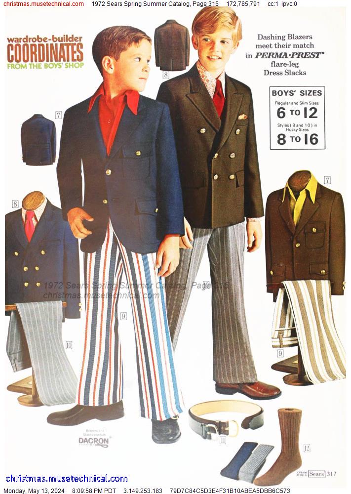 1972 Sears Spring Summer Catalog, Page 315