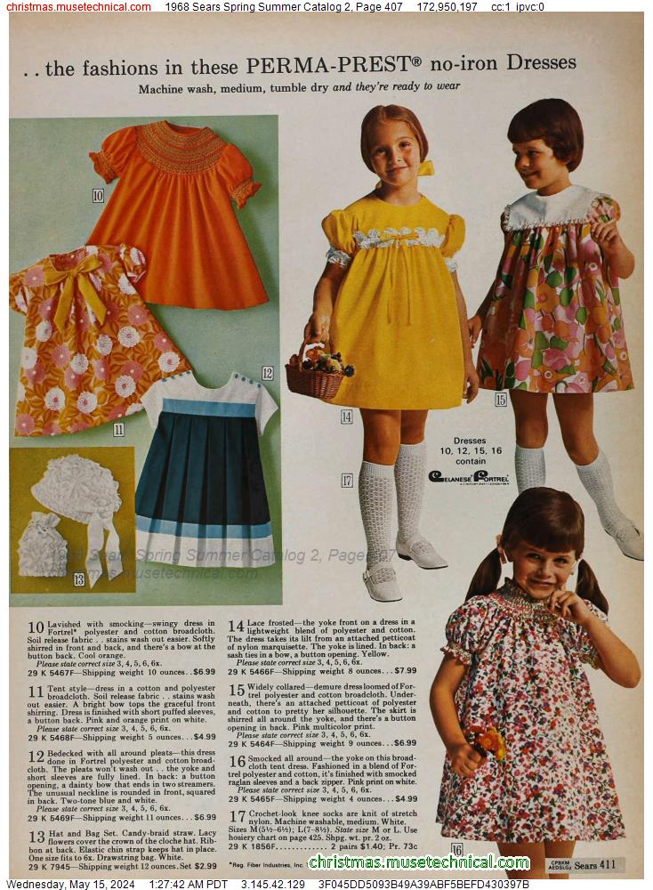 1968 Sears Spring Summer Catalog 2, Page 407