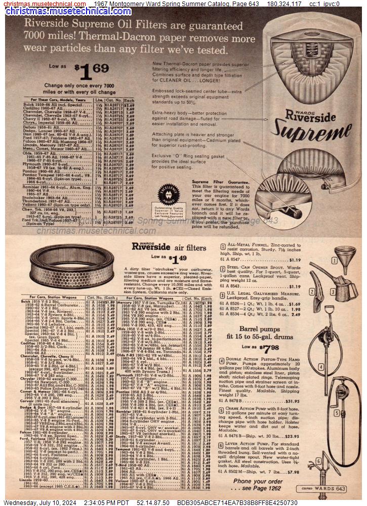 1967 Montgomery Ward Spring Summer Catalog, Page 643