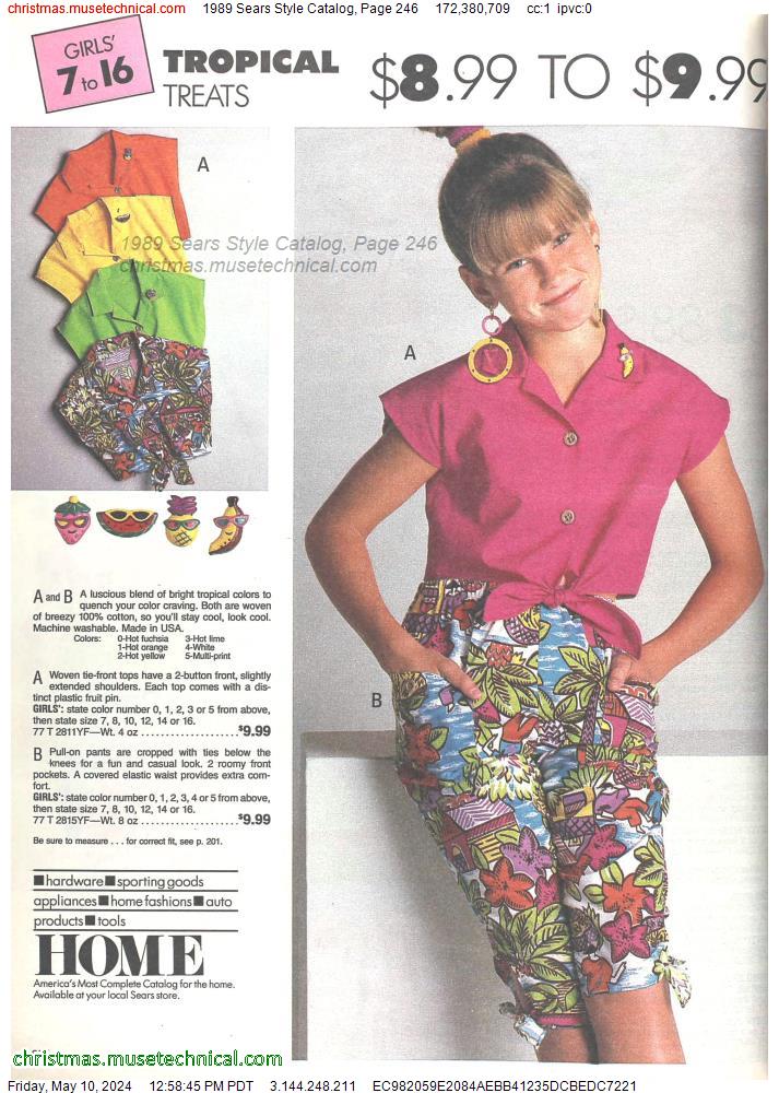 1989 Sears Style Catalog, Page 246