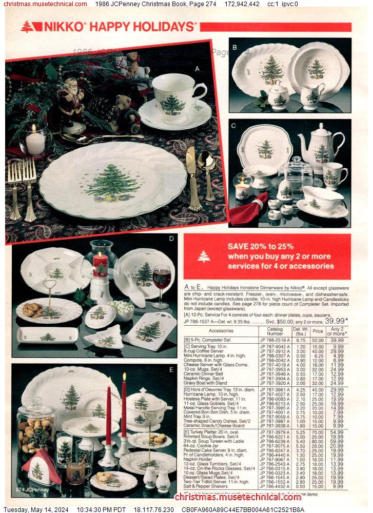 1986 JCPenney Christmas Book, Page 274