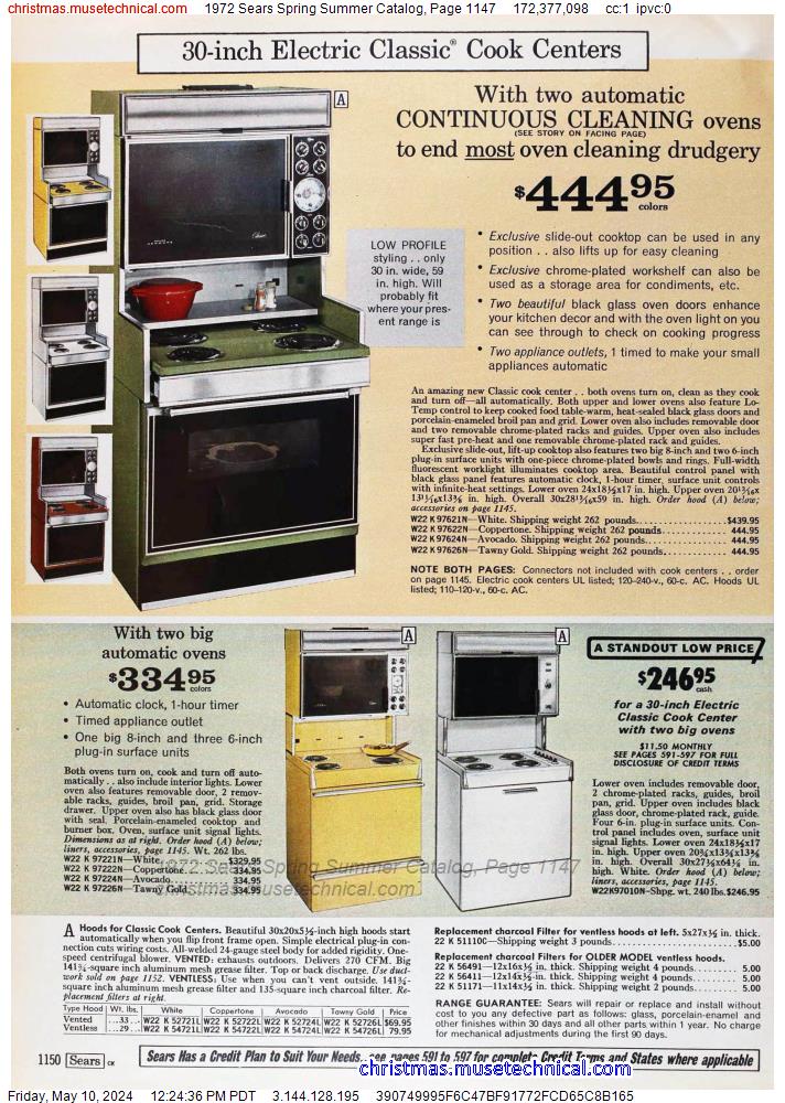 1972 Sears Spring Summer Catalog, Page 1147