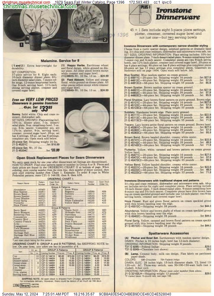 1979 Sears Fall Winter Catalog, Page 1396