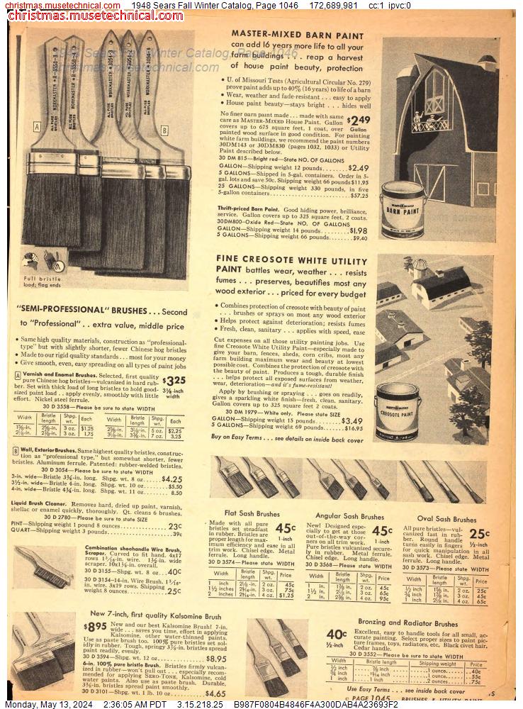 1948 Sears Fall Winter Catalog, Page 1046